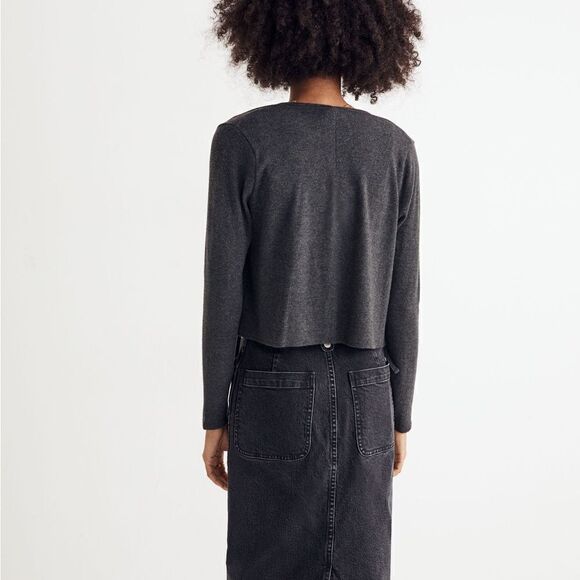 Madewell Brushed Rib Tie-Front Cardigan XXS - Picture 3 of 12